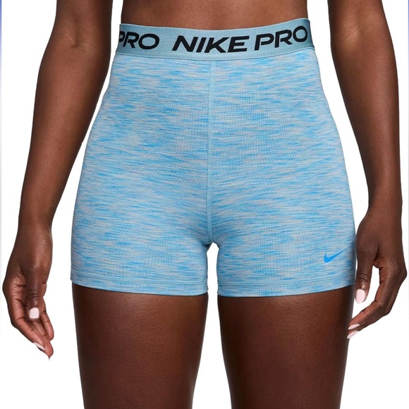 Nike Women's Pro 3” Spacedye Shorts - Picture 1 of 16